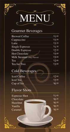 vettoriale coffee restaurant cafe menu template design cafe