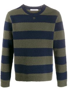 Da Uomo Designer Contrasto Maniche Lunghe Polo Roll Collo Lavorato a Maglia Pullover Sweater Jumper