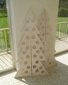 Plywood Christmas Tree Panel Composition by teddy_qui_dit, via Flickr my soon to be modern xmas tree for outside!