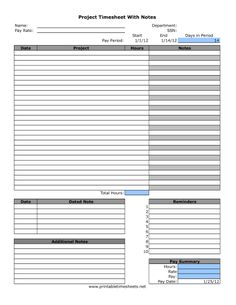 free printable daily time sheets