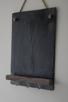 How To Put A Hole In Slate Make Holes Slates You Perfect For Leaving Messages At Home Wood Platform With Groove Storing Chalk Optional