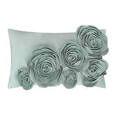 20/" Cushion Cover Duck Egg Blue Ivory Magnolia Branches Taupe Beige Trees