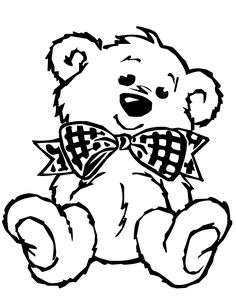 Teddy Bear Coloring Page