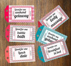 making coupons for gifts