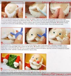МК лепка "Санта" -Gumpaste (fondant, polymer clay) Santa figure making tutorial - Мастер-классы по украшению тортов Cake Decorating Tutorials (How To's) Tortas Paso a Paso санта, дед мороз, новый год, Рождество