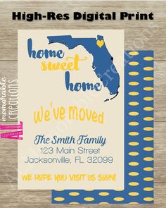 address change announcement cards