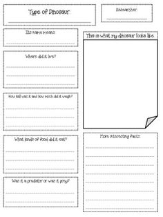 Dinosaur Fact File Writing Frames Sb11627 Sparklebox Dinosaur Research Outline