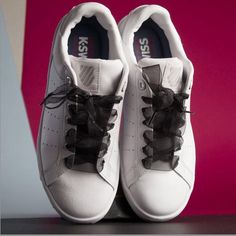 1 Paire de Lacets Plats de Ruban de Satin de Mode Lacets de Chaussure pour des Espadrilles denfants//Jeunes D