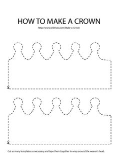 make a crown free printable crown template starlight starbright printable crown template