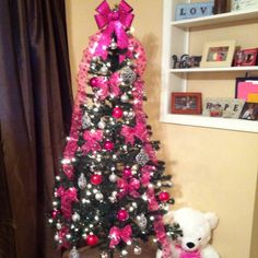 13 Best Christmas Pink And Silver Images Decor Pink Silver Christmas Trees Time Of The Year