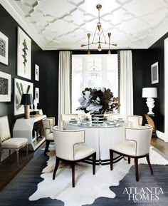 160 Best Black And White Dining Room Images On Pinterest Bedroom Atlanta Homes Sensational Style Marcus Design Dining Room