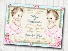 diy first birthday invitations