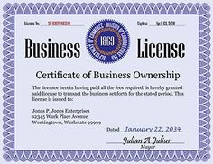 39 best profile images on pinterest in 2018 website a business fake business license template