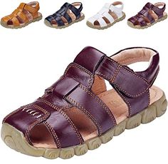 Toddler Kid Boy Girl Breathable Athletic Close Toe Sandal Sport Water Hiking Sandals Outdoor Fisherman Sandals by Lowprofile