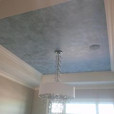 champagne metallic paint by modern masters on the ceiling gorgeous