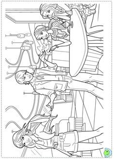 Barbie Fashion Coloring Page