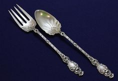 Lily by Whiting Sterling Silver Baby Childs Set 2pc 5/" Custom Made