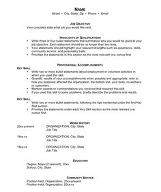 15 best creating a functional resume images on pinterest sample
