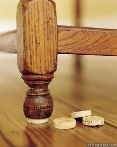 Reuse Those Corks Slice A Cork To Put Under Furniture Saves Your Slice A Cork To Put Under Furniture Saves Your Floor From Scratches Reuse It Wine Crafts Projects