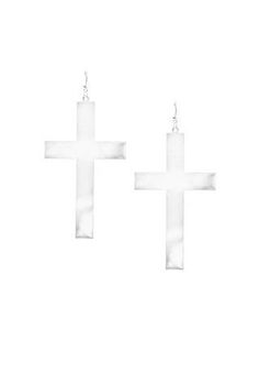 Cutout Cross Earringscutout Earrings Large Oversized Cross Drop Earringsoversized Earrings Wire Hook Closure