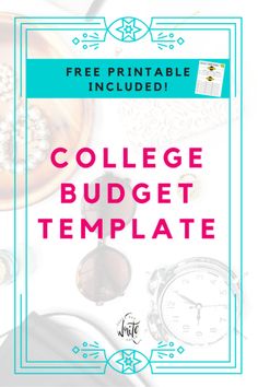 college budget template
