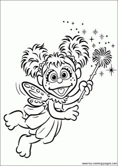 Abby Cadabby Coloring Pages To Print Adult Ab Cadab Page Elmo And For