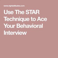 behavioral type questions