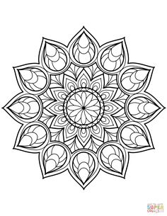 Here Are Difficult Mandalas Coloring Pages For Adults To Print Free Mandala Is A Sanskrit Word Which Means Circle And Metaphorically Universe