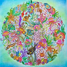 Artist Pinksecretbr Escaped The Stress Of Everyday Life With New Colouring Book Lost Ocean By Johanna Basford Dive Also In Inky Adventure