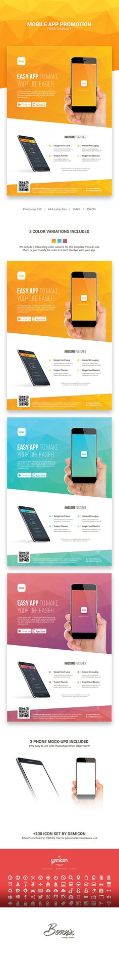 mobile app promotion flyer templates flyer template mobile app make a flyer app