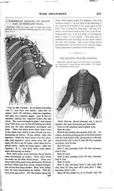 Vintage Knitting PATTERN to make Diamond Bed Jacket Sweater Fichu Neck ScarfTie