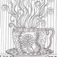 A Page From Color Me Happy Part Of The Zen Coloring Book Range By Art Therapist Lacy Mucklow