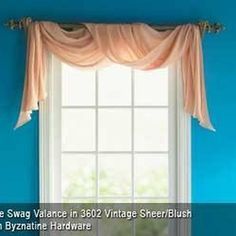 31 Best Window Scarf Images Border Tiles Curtains Elegant How To Hang A Rod For Window Scarf