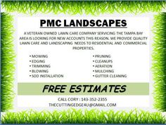 10 best landscaping flyer templates images flyer template