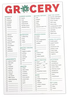Image result for grocery list