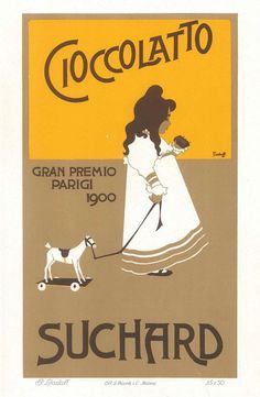 POSTER LITTLE GIRL DOG WANTING COOKIE BISCUITS BRUN FRENCH VINTAGE REPRO FREE SH
