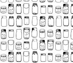 Great Kitchen Curtain Idea With Burlap Mason Jars Fabric By Janetm On Spoonflower Great Kitchen Curtain Idea With Burlap Mason Jars Fabric By Janetm On Spoonflower