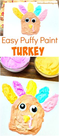 842 best autumn crafts and activities for kids images on pinterest easy thanksgiving crafts kids love to make puffy paint turkeys