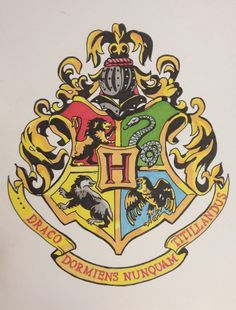 Hogwarts House Crests I Needed This For My Crafting Research