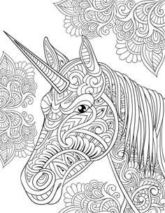 Amazon Unicorn Coloring Book Adult Gift A And