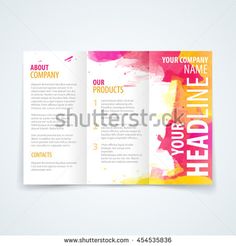 tri fold background