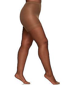 Ladies 40 Denier Soft Cotton Club Micro-Fibre Tights Size 8-10 Uk Brown