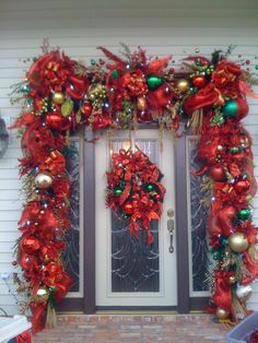 large christmas door surround i would do away with the door wreath it - Decorated Christmas Wreaths Pinterest large christmas door surround i would do away with the door wreath it - Decorated Christmas Wreaths Pinterest