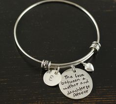 49 Best Alex And Annie Bracelets Images On Pinterest Items Similar To Personalized Bangle Bracelet Mother Daughter Silver Charm Name On Etsy Alex And Annie