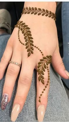 This contains an image of: Henna design