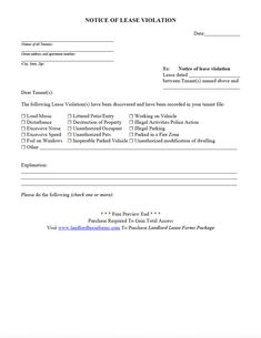 landlords can use this warning letter to request that a tenant get