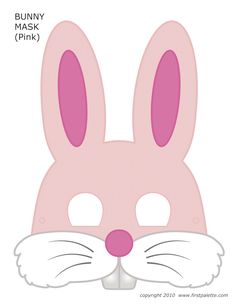 Easter Bunny Mask Free Printable Several Colors Some S Free Kids Easter Printables