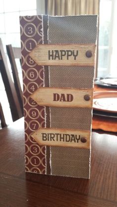 My dad's birthday card | Awesome ideas | Pinterest | Dad birthday cards