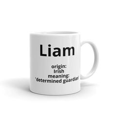 Kian Name /& Initial Mug Gift in Many Colours For Tea or Coffee