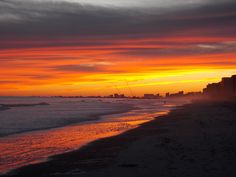 Gorgeous Sunset From Cherry Grove In North Myrtle Beach North Myrtle Beach Sunset
